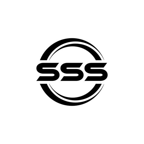 SSS letter logo design in illustration. Vector logo, calligraphy ...