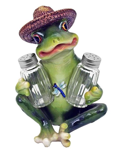 senor frog wearing sombrero salt & pepper shaker set - Walmart.com ...