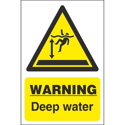 Warning Deep Water Signs | Hazard Construction Safety Signs Ireland