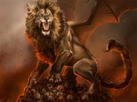 And the Manticore... | Creature concept art, Mythological creatures ...