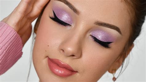 SUPER EASY Lilac Smokey Eye Makeup Tutorial - YouTube