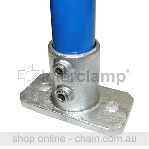 Floor Flange for Galvanised Pipe Square Base for 48mm Galvanised Pipe