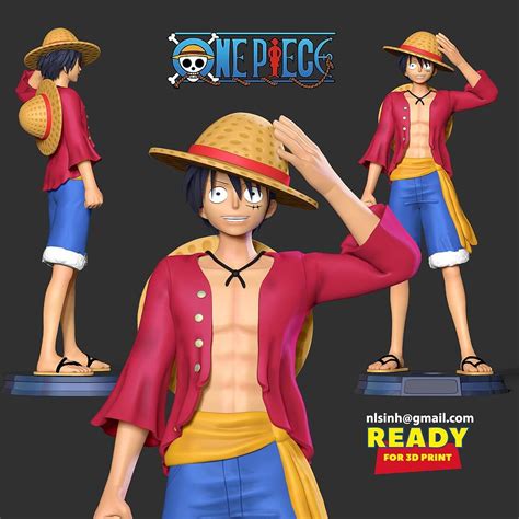 Luffy - One Piece 3D Model by Sinh Nguyen