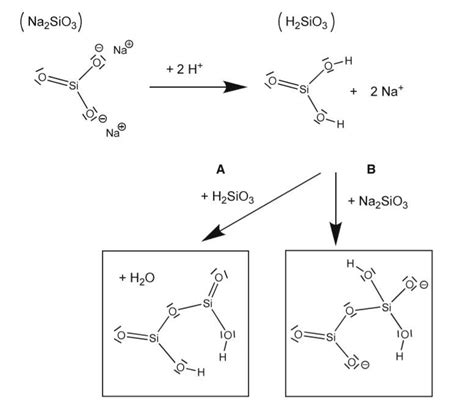 Sodium silicate hydrolysis reaction | Download Scientific Diagram