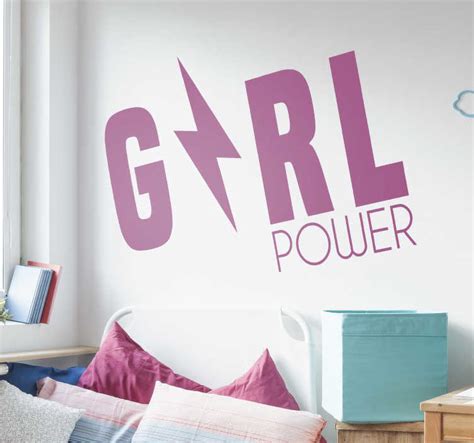 Feminist Girl power motivational sticker - TenStickers