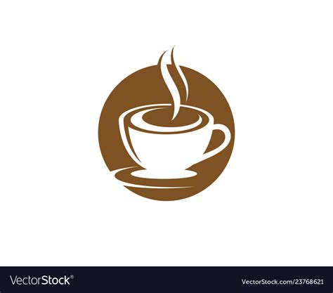 Coffee cup logo template Royalty Free Vector Image