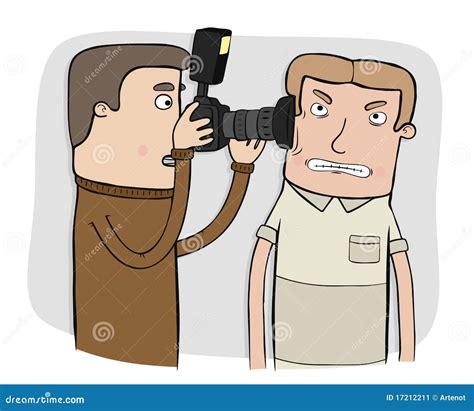 Paparazzi Cartoon Vector | CartoonDealer.com #17212211