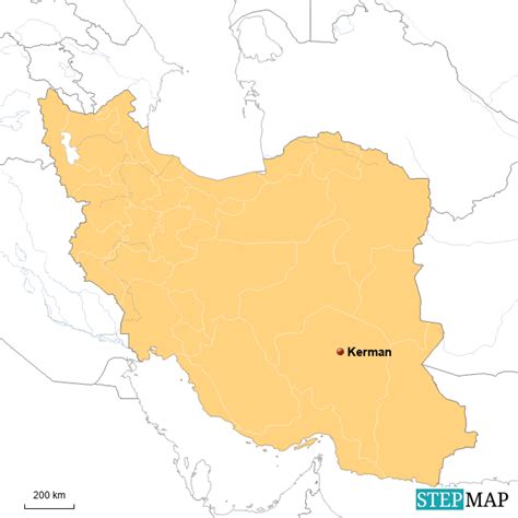 StepMap - Kerman - Landkarte für Iran