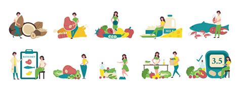 Keto People Icon Set 8131950 Vector Art at Vecteezy