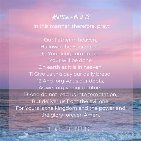 Bible Study | Matthew 6:9–13 | The Model Prayer: Our Father in Heaven ...