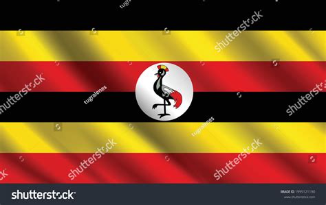 Uganda Flag Independence National Day Image 库存矢量图（免版税）1995121190 ...