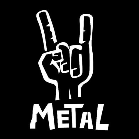 Heavy Metal Sticker Vinyl Decal Electric Bass Guitar Rock Personality ...