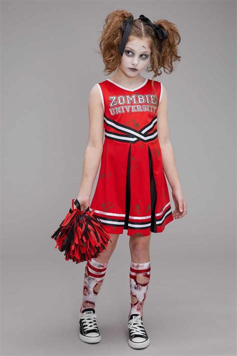 Zombie Cheerleader Costume for Girls | Chasing Fireflies Zombie ...