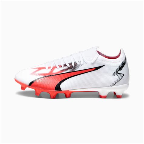 ULTRA MATCH FG/AG Football Boots | PUMA White-PUMA Black-Fire Orchid ...