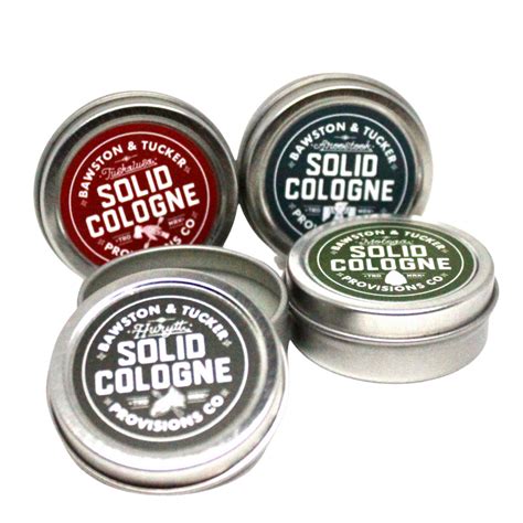 Solid Cologne Samples Set - Four Mini Fragrances - Bawston & Tucker