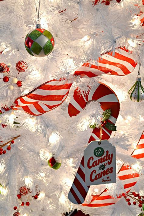 candy cane christmas decor - The Cards We Drew