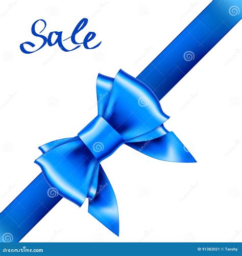 Blue, Bow Ribbon Gift Vector Stock Vector - Illustration of business ...