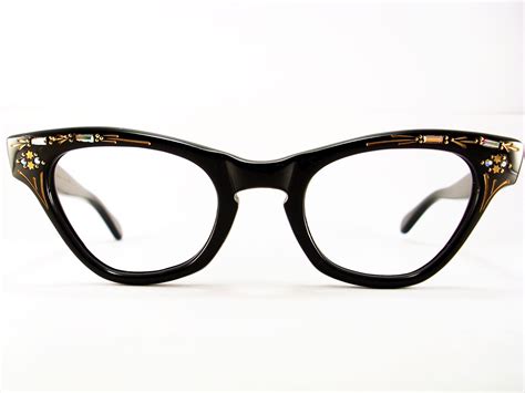 Vintage Eyeglasses Frames Eyewear Sunglasses 50S: CAT EYE GLASSES ...