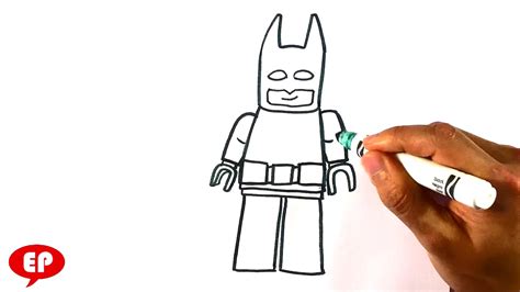 How to Draw Lego Batman - Step by Step for Beginners - YouTube