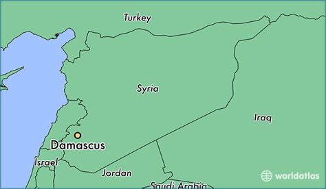 Damascus On World Map - Draw A Topographic Map