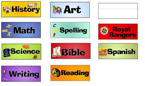 Editable Printable Subject Labels - Printable And Enjoyable Learning