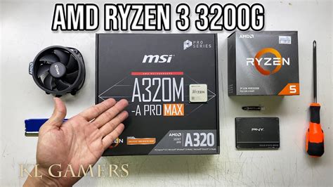 AMD Ryzen 3 3200G msi A320M-A PRO MAX Budget Gaming PC Build - YouTube