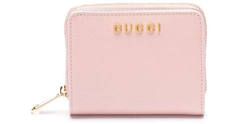 Gucci ` Script` Mini Wallet in Pink | Lyst