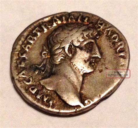 Ancient Old Roman Silver Denarius Julius Caesar Currency Coin Money - 47 Bc