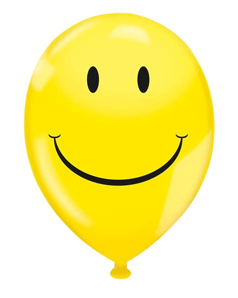 17" Balloons - Yellow Smiley Face Balloon - Pack of 72 - Walmart.com ...