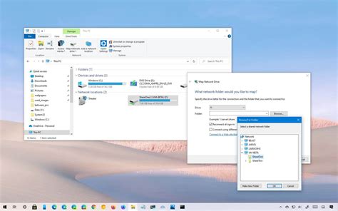 How to map network drive on Windows 10 - Pureinfotech