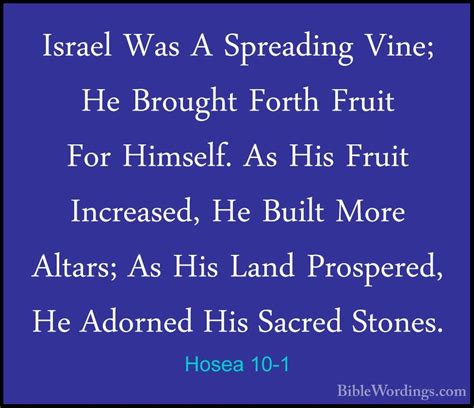 Hosea 10 - Holy Bible English - BibleWordings.com