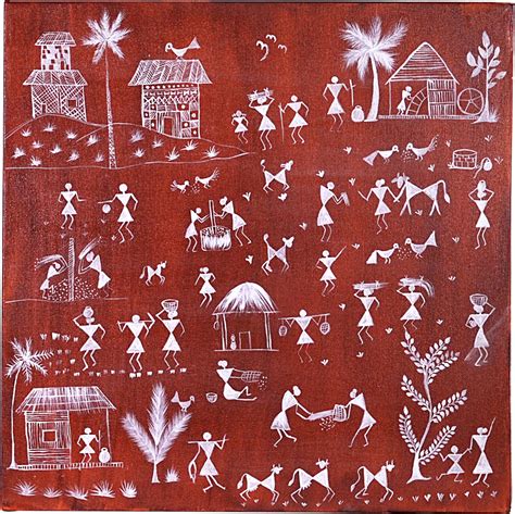 Warli Painting - Routine Life - HEM Crafts