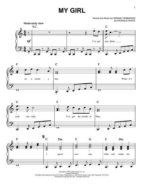 My Girl | Sheet Music Direct