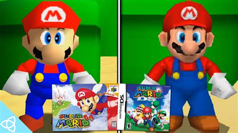 Super Mario 64 DS (2004 Remake) vs. Super Mario 64 (1996 Original ...