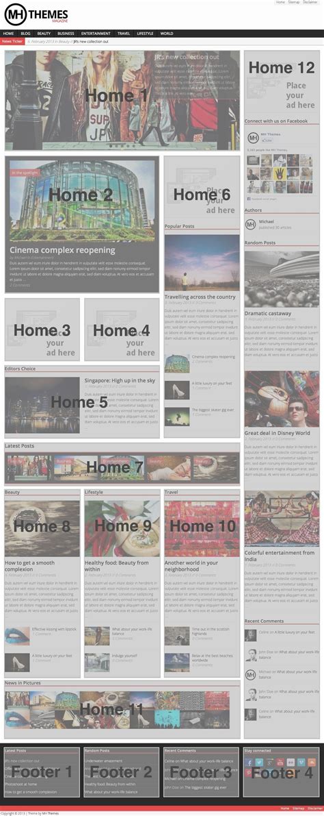 Documentation: MH Magazine WordPress Theme | MH Themes | Blog design ...