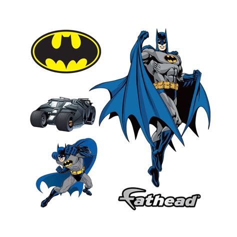 Batman DIY Pre-Cut Wall Sticker Pack of 09 Decals for Kids Room Decor ...