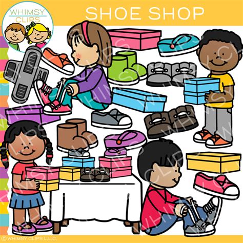 Kids Shoe Shop Clip Art , Images & Illustrations | Whimsy Clips