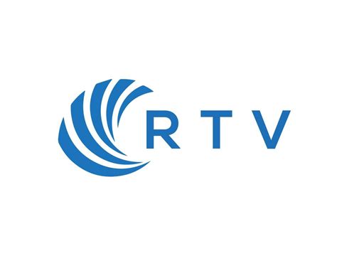 RTV letter logo design on white background. RTV creative circle letter ...