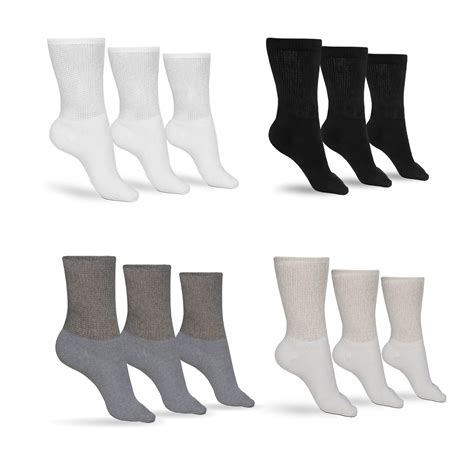 Men's Cotton Diabetic Crew Socks (Assorted) – DIABETIC SOCK CLUB