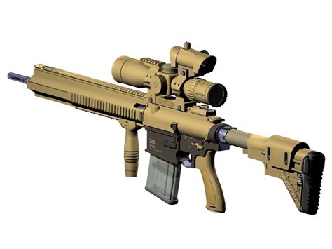 Heckler Koch G28 sniper rifle 3D | CGTrader