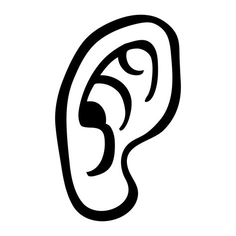 Ear vector icon 553437 Vector Art at Vecteezy