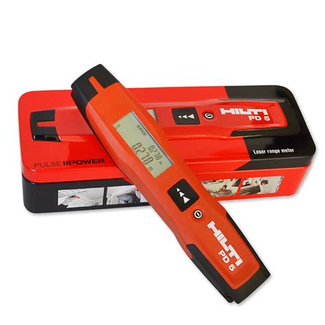 Hilti PD 5 Laser Distance Meter 100M/328ft, Handheld Rangefinder Range ...