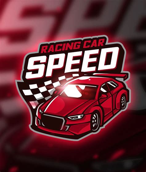 Racing car Mascot & Esport Logo Vector | Race cars, Mascot, Racing