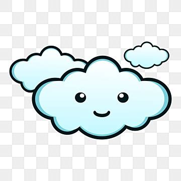 Smiling Cloud Clipart Transparent Background, Cartoon Cloud Smile ...