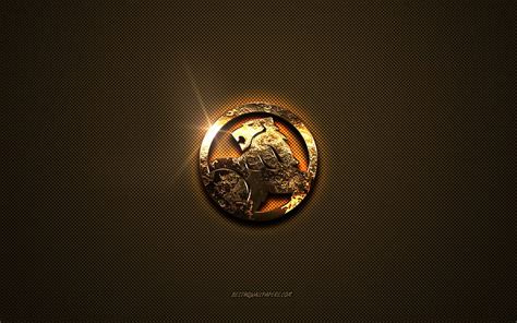 Holden golden logo, artwork, brown metal background, Holden emblem ...