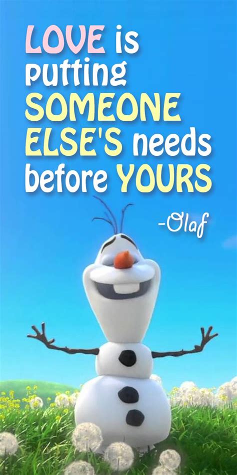 What's your favorite Olaf line? | Cute disney quotes, Inspirational ...