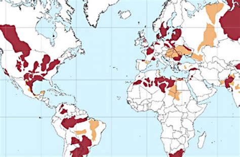 World Map Of Oil Deposits