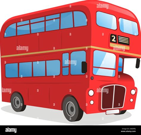 England Double Decker Bus Clipart