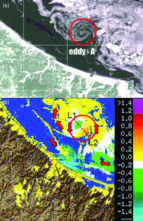 (a) Terra MODIS imagery at 1246 JST 28 Mar 2012. (b) Radial Doppler ...