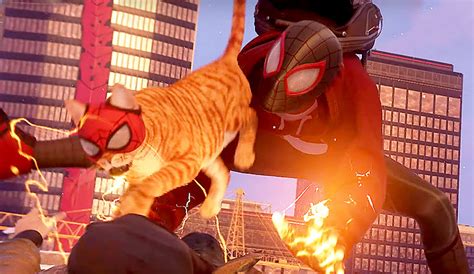 Miles Morales Footage Shows Ray Tracing, a Boss Fight, and…Spider-Cat ...